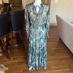 Boston proper size small boho sheer with tank under maxi dress worn once